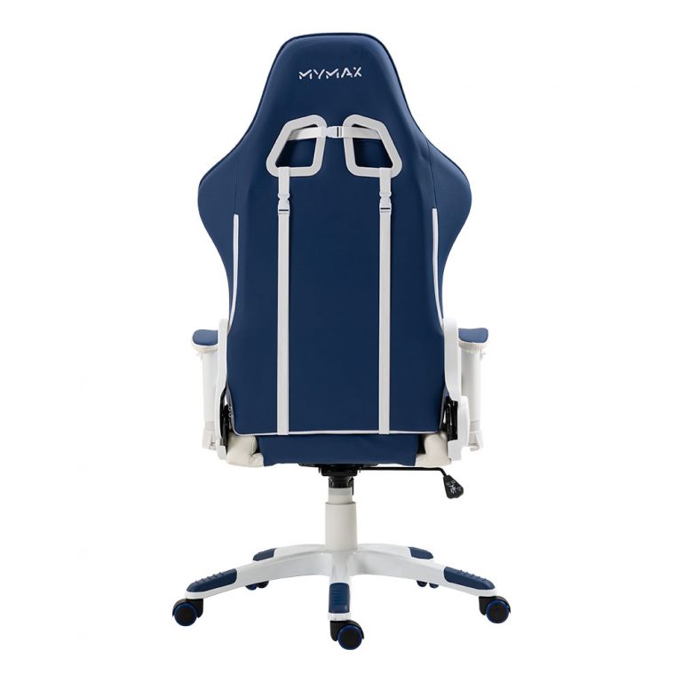 Cadeira Gamer MX5 Giratória Branco e Azul Marinho Mymax do Brasil